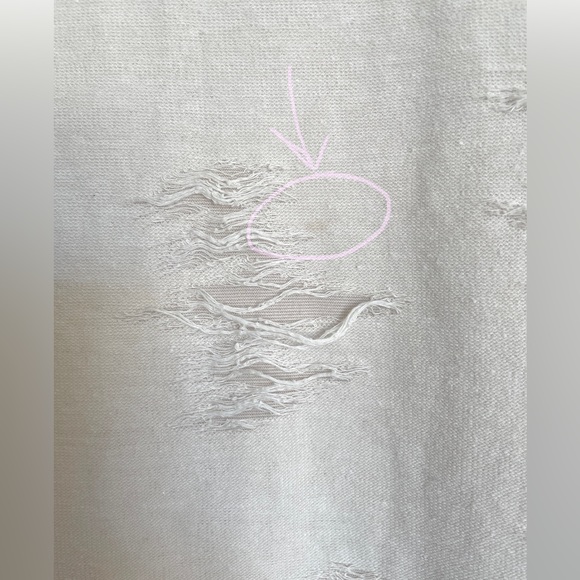 Rachel Roy Distressed Dress, Sleeveless, Khaki/Cream, Size Small - Picture 16 of 16